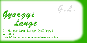 gyorgyi lange business card